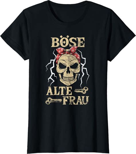 t-shirt böse alte frau